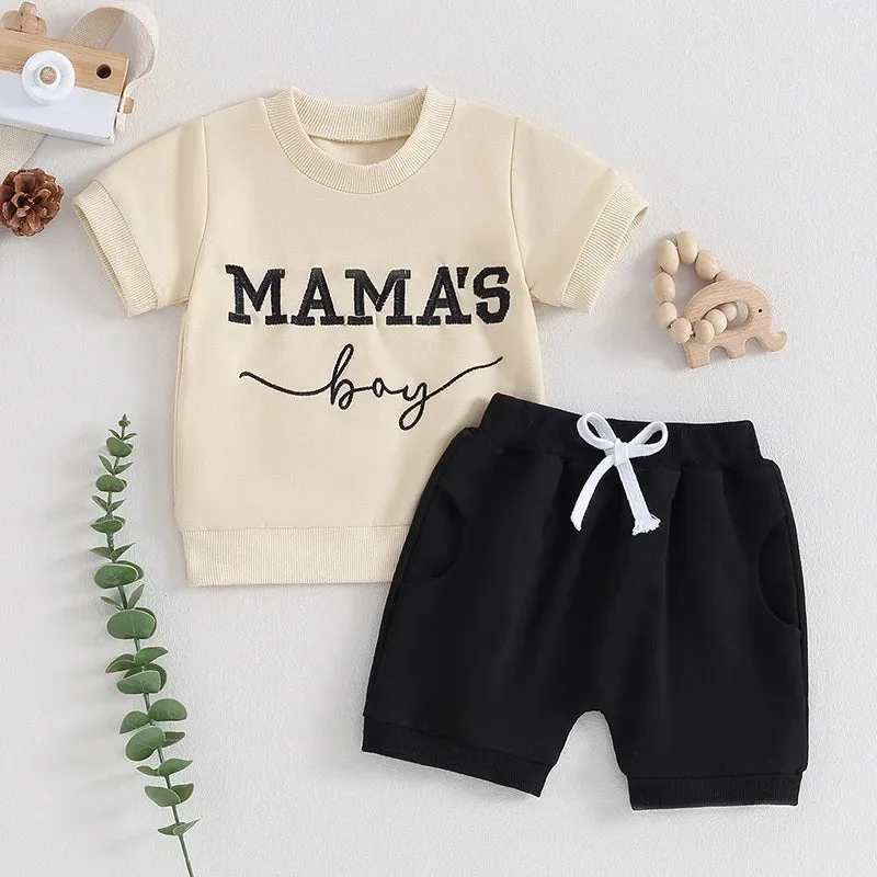 2Pcs 0-3Y Summer Baby Boy Short Sleeve Outfits Set