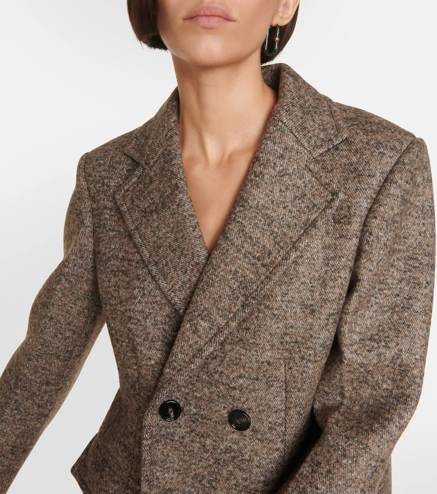 Bottega Veneta Caped wool-blend twill blazer