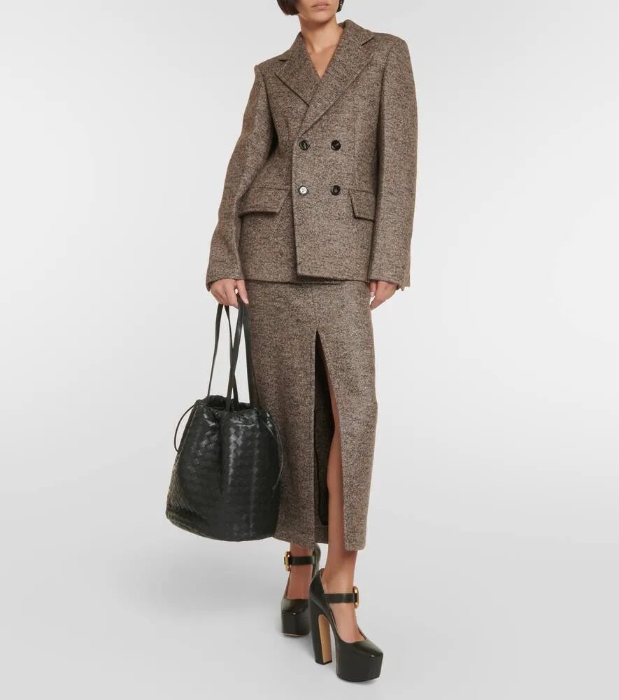 Bottega Veneta Caped wool-blend twill blazer