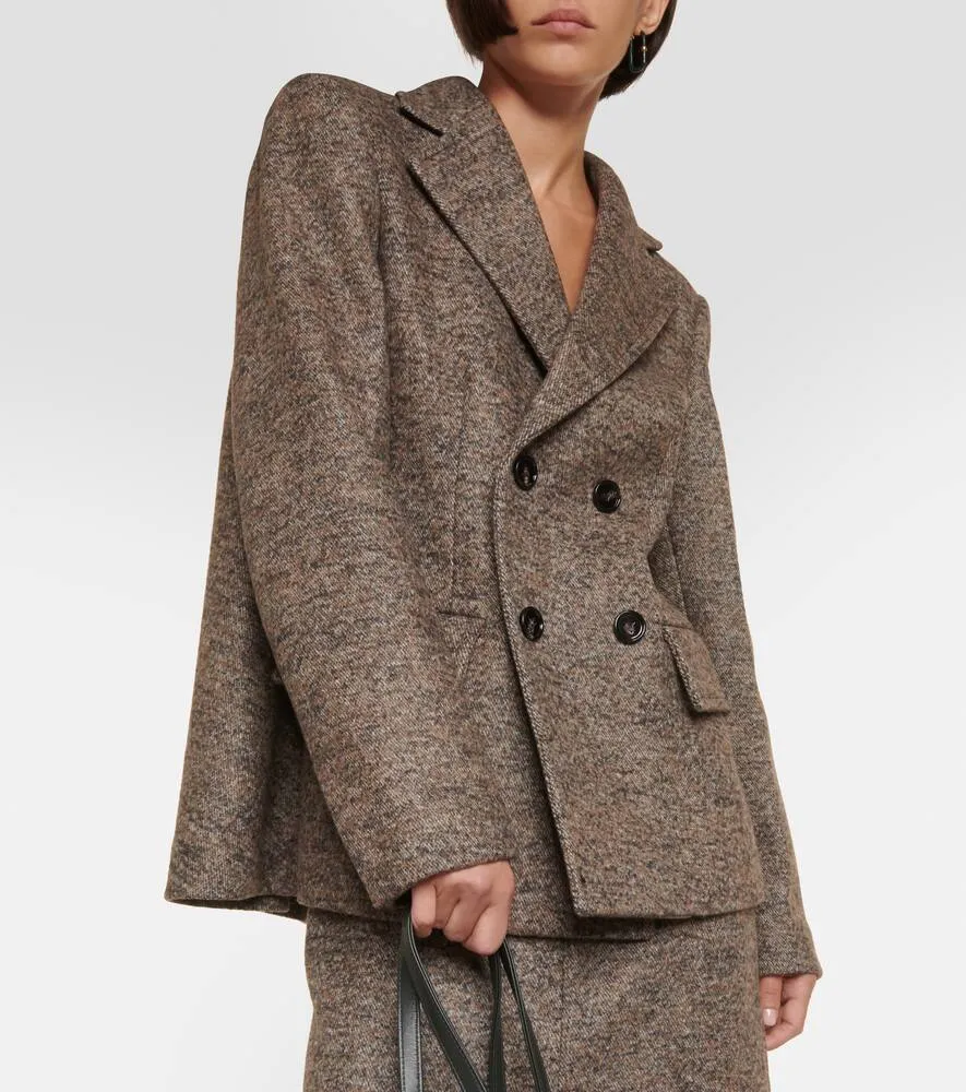 Bottega Veneta Caped wool-blend twill blazer