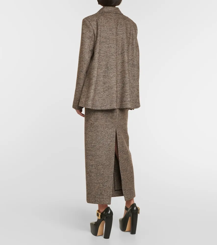 Bottega Veneta Caped wool-blend twill blazer