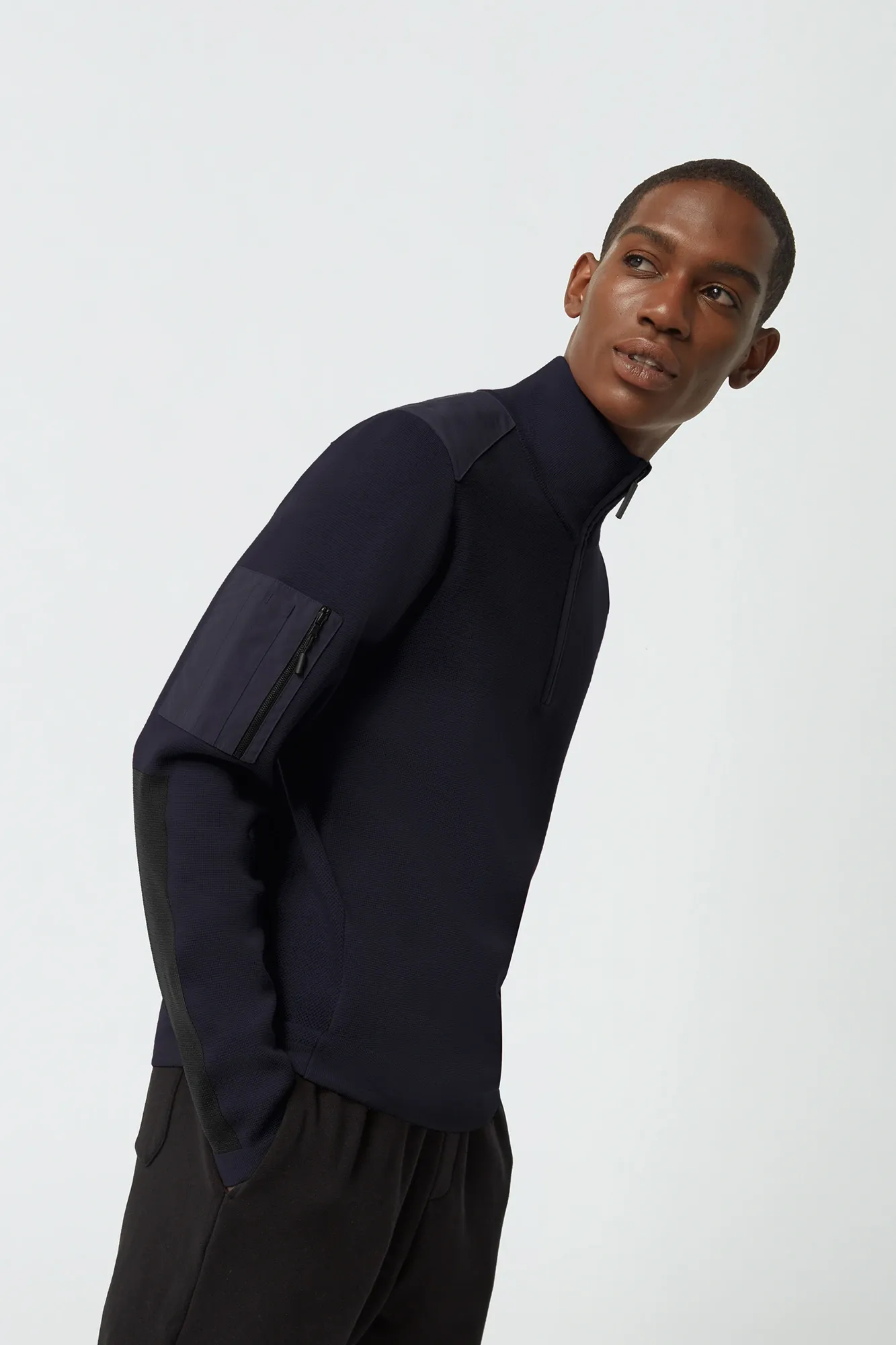 Canada Goose Men's Stormont 1/4 Zip Sweater - Navy