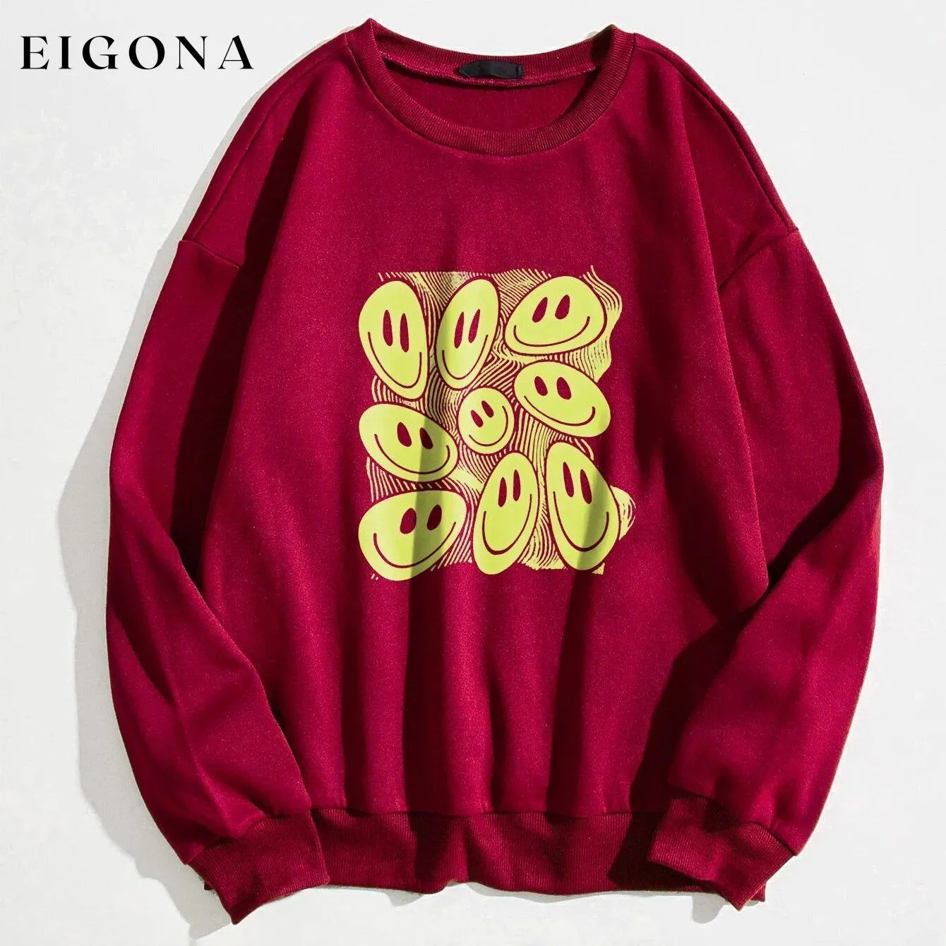 Cartoon Graphic Thermal Lined Oversized Sweatshirt