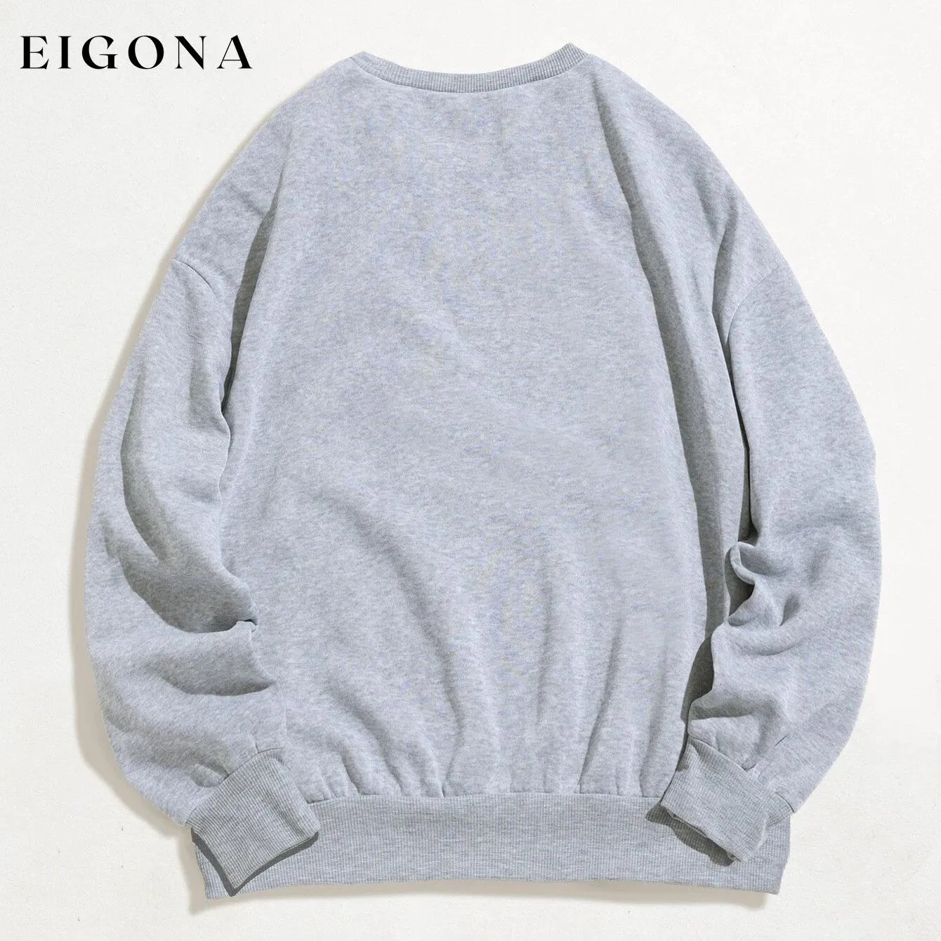Cartoon Graphic Thermal Lined Oversized Sweatshirt