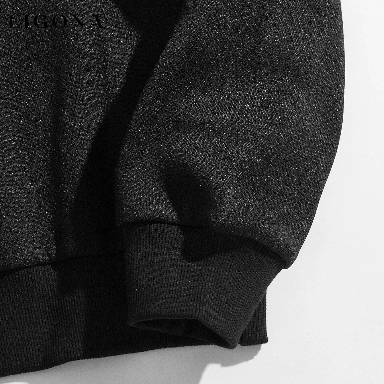 Cartoon Graphic Thermal Lined Oversized Sweatshirt