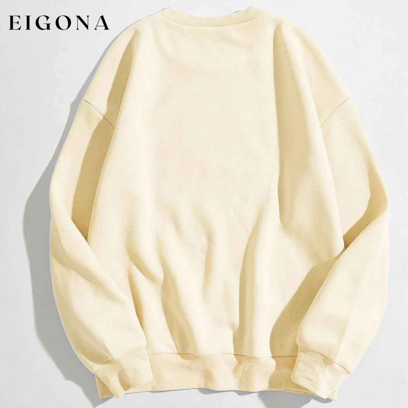 Cartoon Graphic Thermal Lined Oversized Sweatshirt