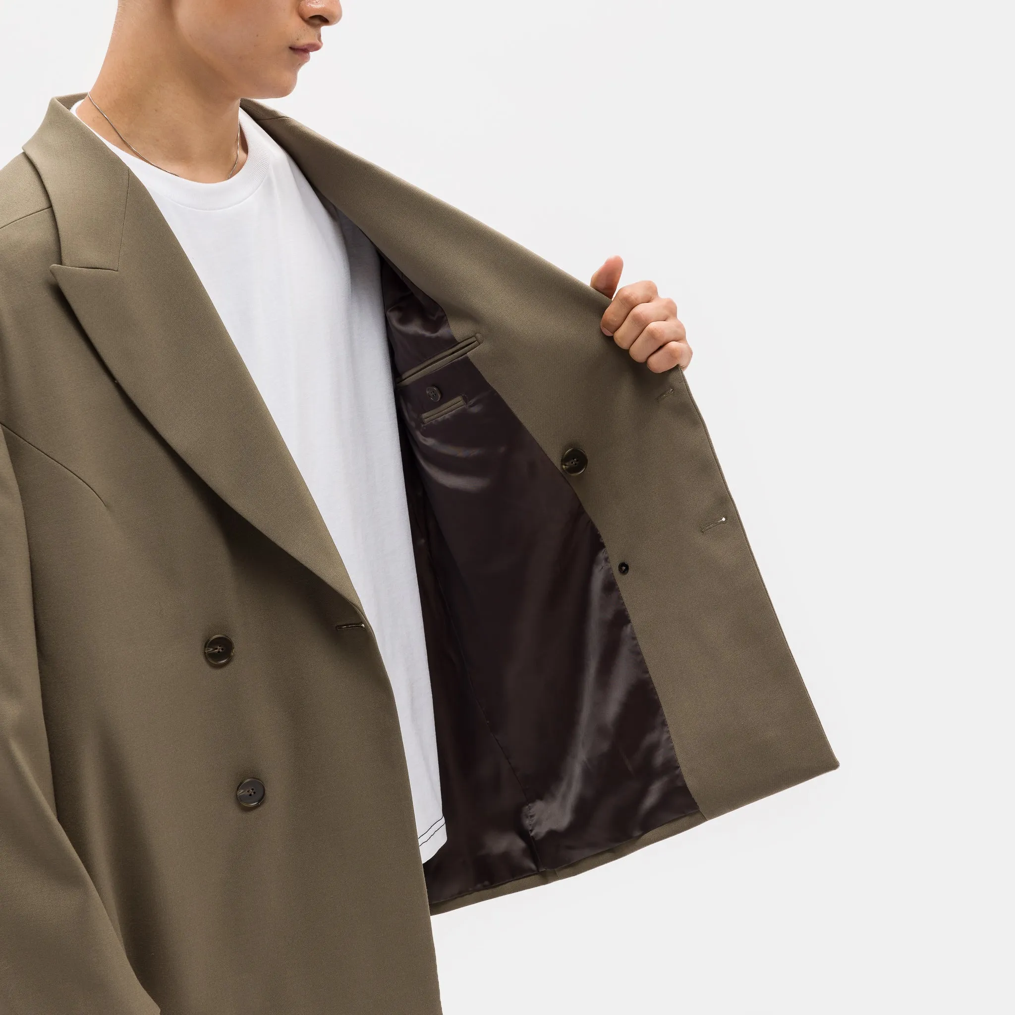 Double Breasted Blazer in Brown