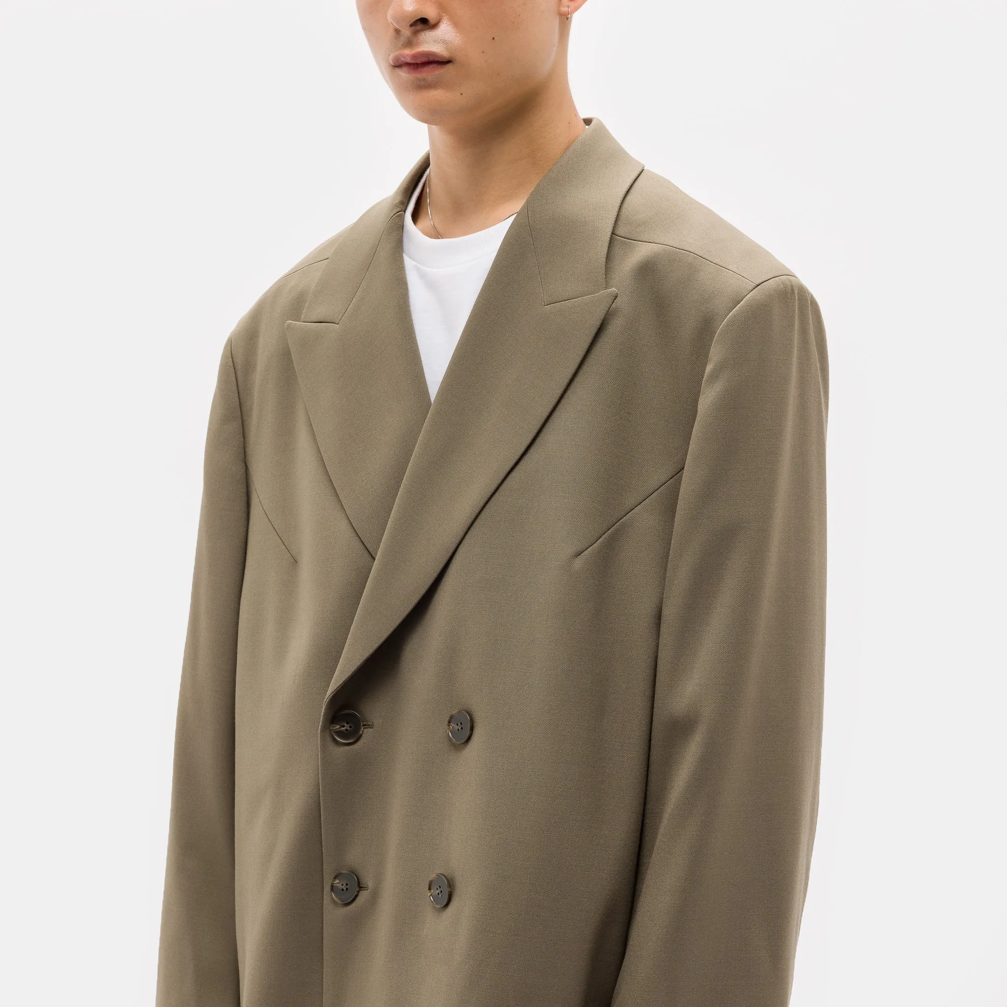 Double Breasted Blazer in Brown