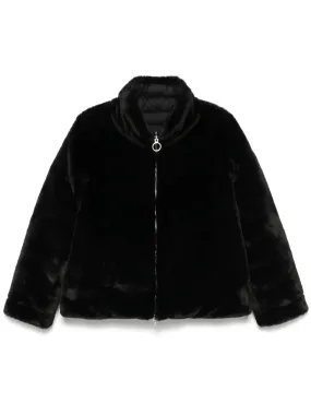 faux-fur down jacket