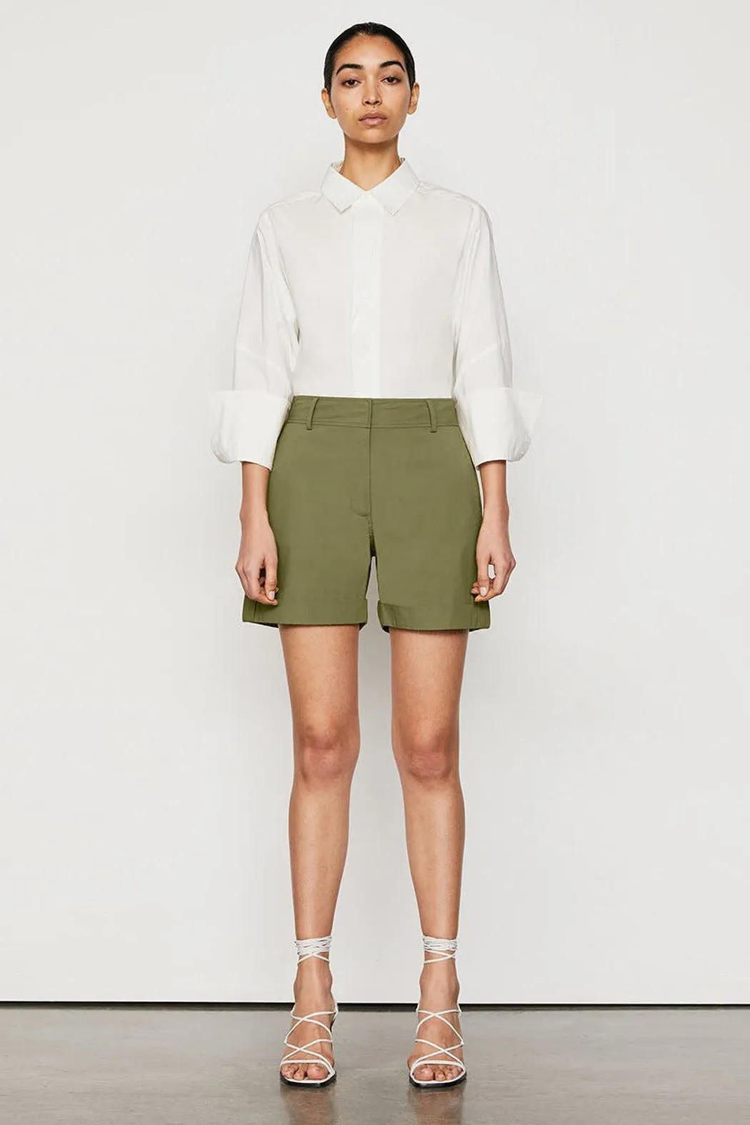 Frame - The Oversize Shirt Blanc