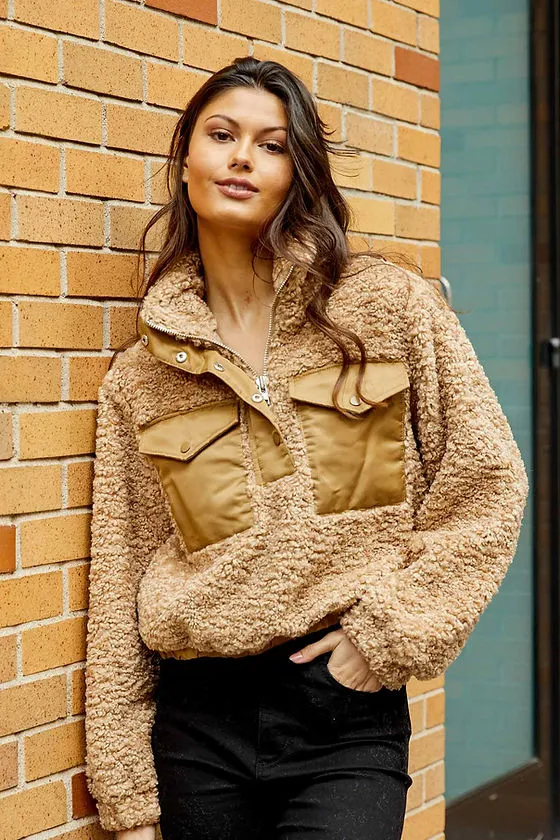 Maeve Pullover Jacket Wheat