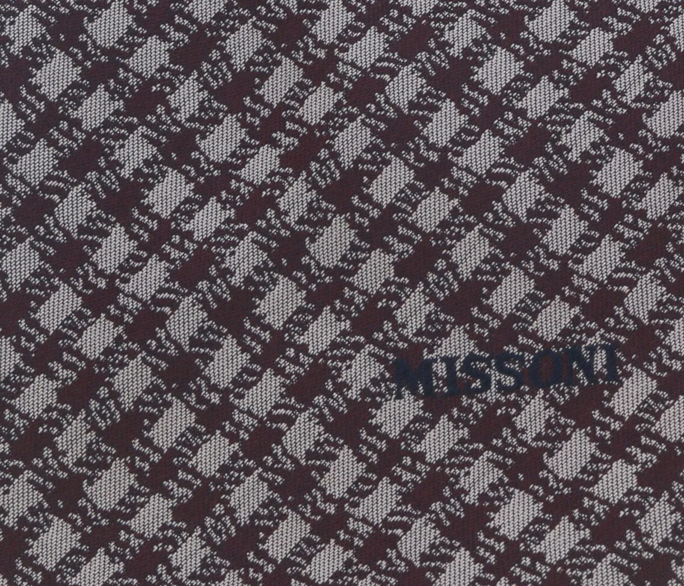 Missoni U5566 Lavender/Violet Gingham Pure Silk Tie