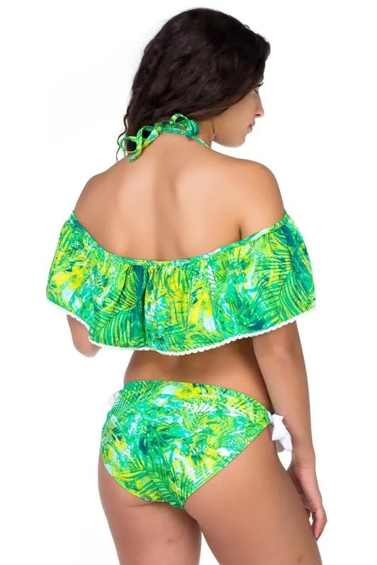 Off-Shoulder Floral Bikini