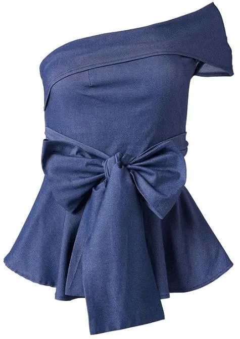 Pre-Order Off the Shoulder Tie Waist Top