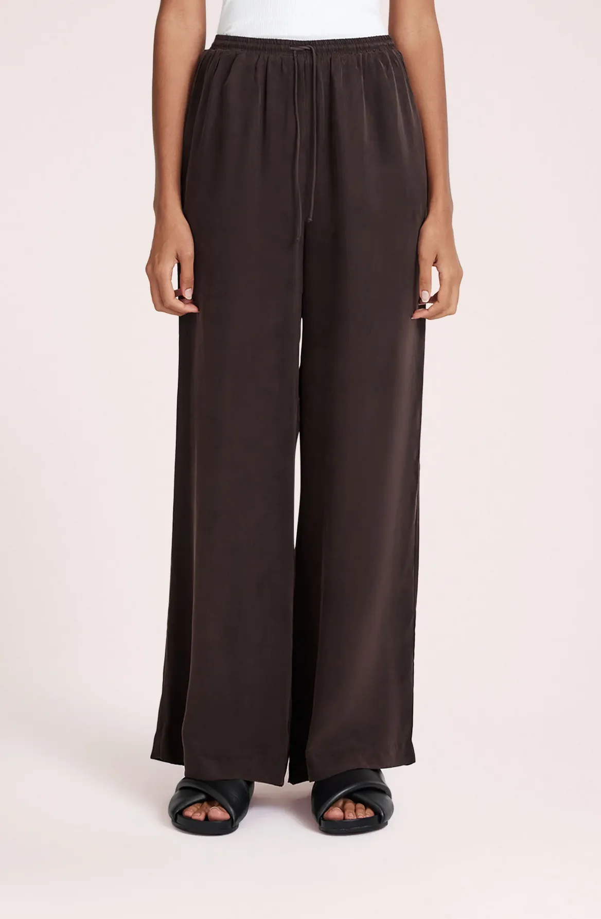 RIKA CUPRO PANT | RAISIN