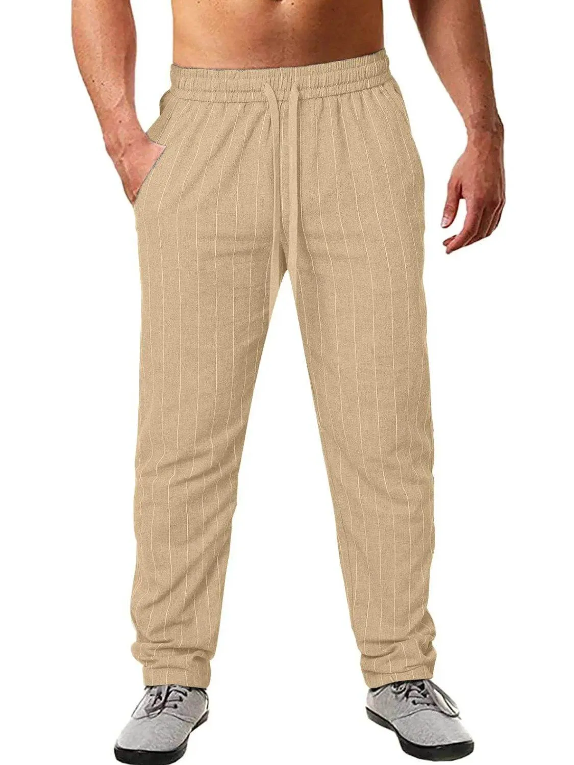 Striped Drawstring Pants