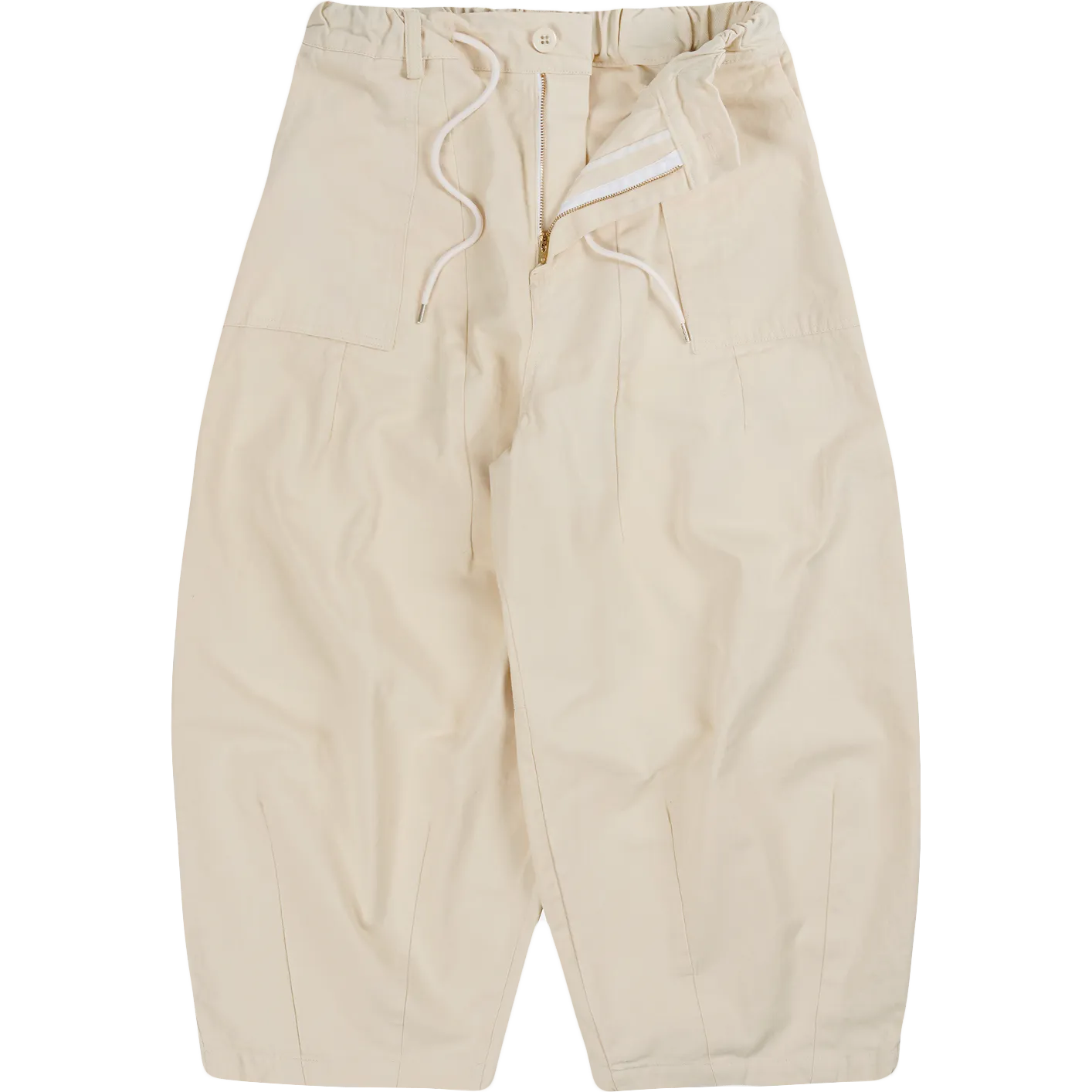 Twill Balloon Pants - Ivory