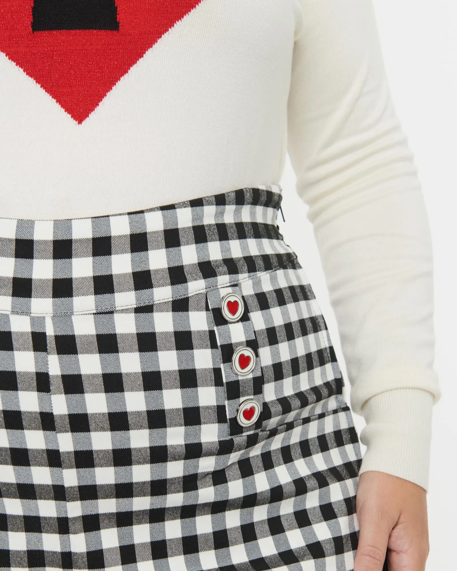 Unique Vintage Plus Size Black Gingham Ginger Pants | Black Gingham