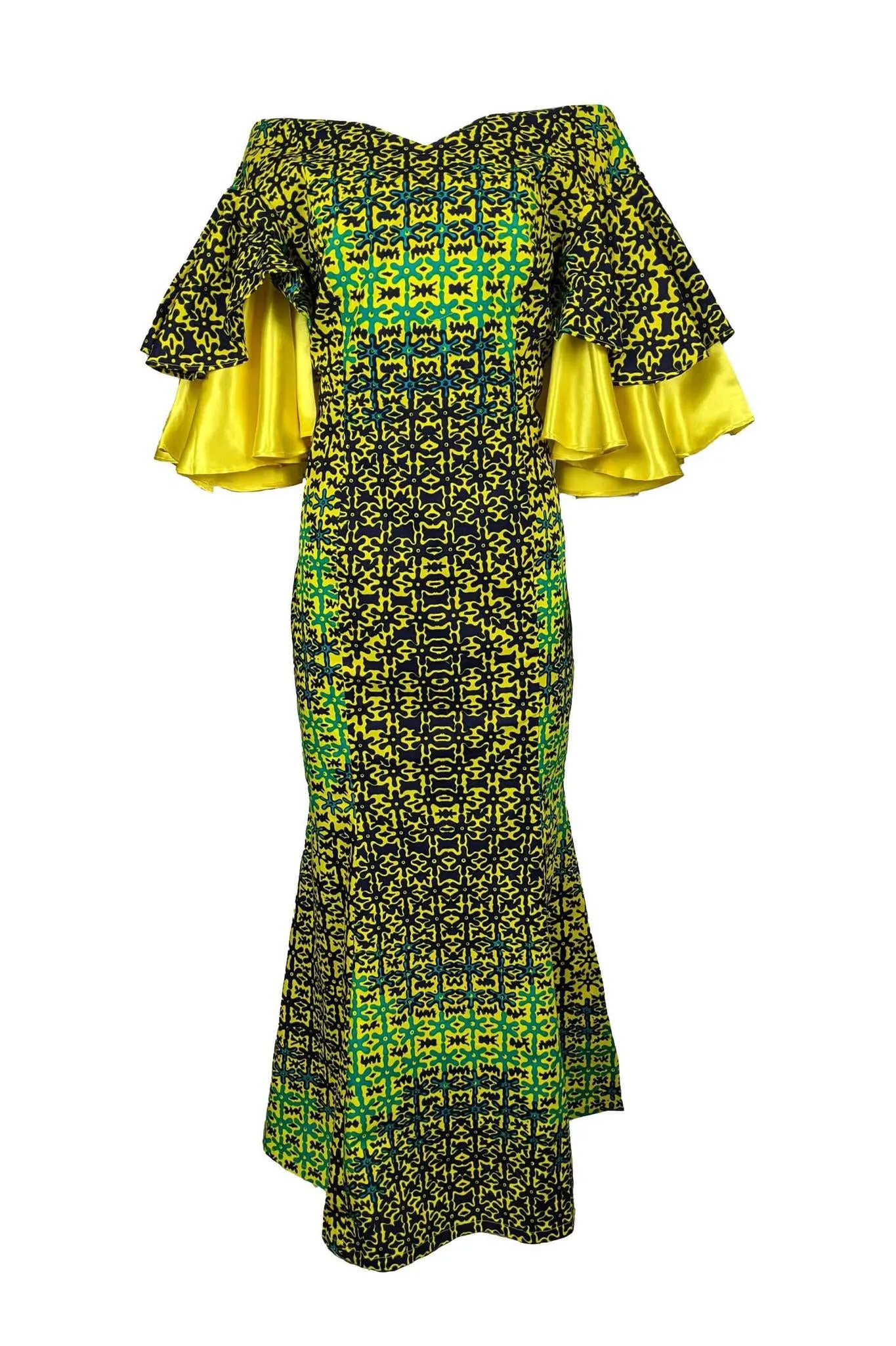 Women's Off-Shoulder Flair Dress
