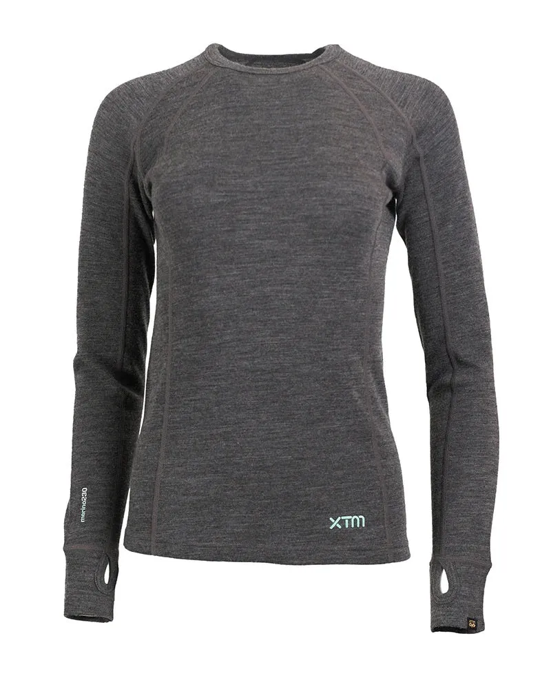 XTM Siberia Merino Wool Plus Size Thermal Top Grey XL-3XL